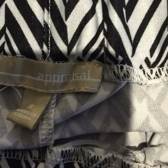 Black and white palazzo pants polyester spandex - Picture 6 of 6